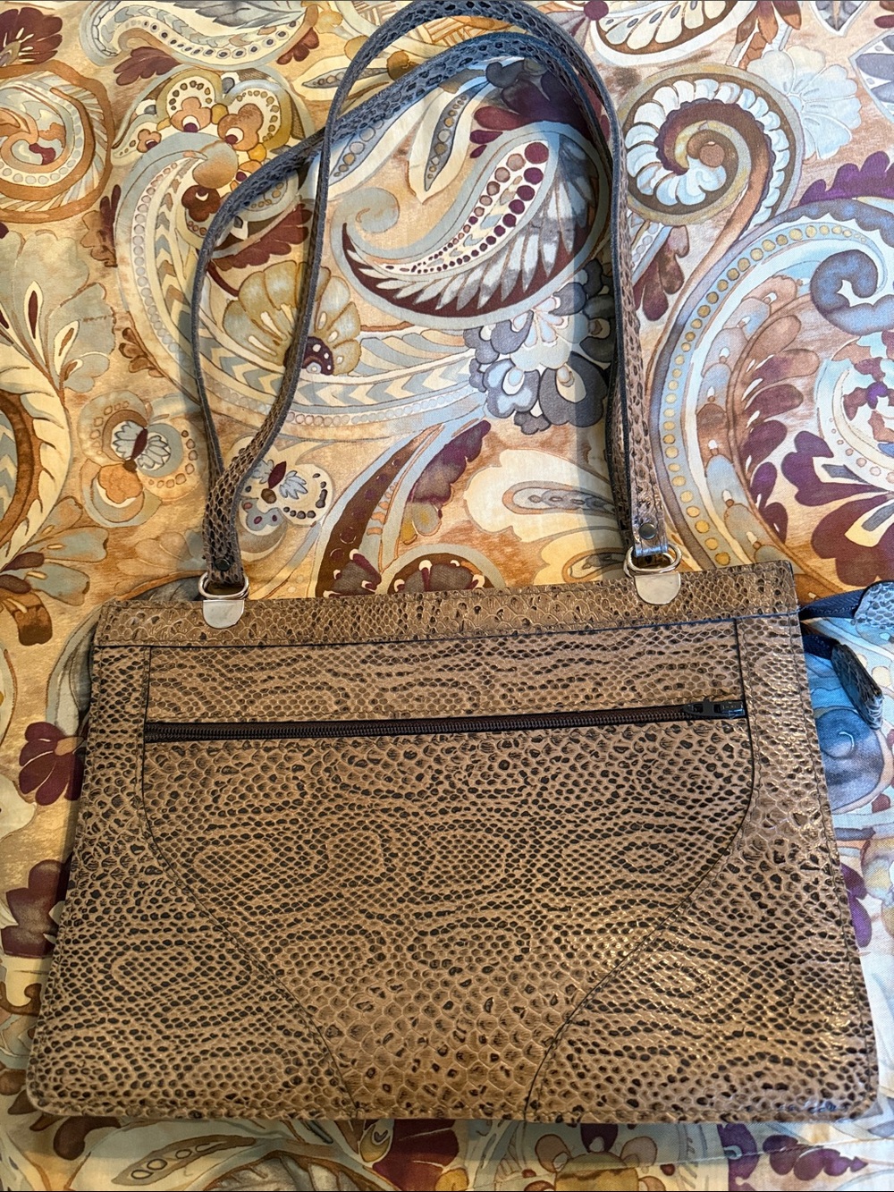 Vintage Lizard Shoulder Bag